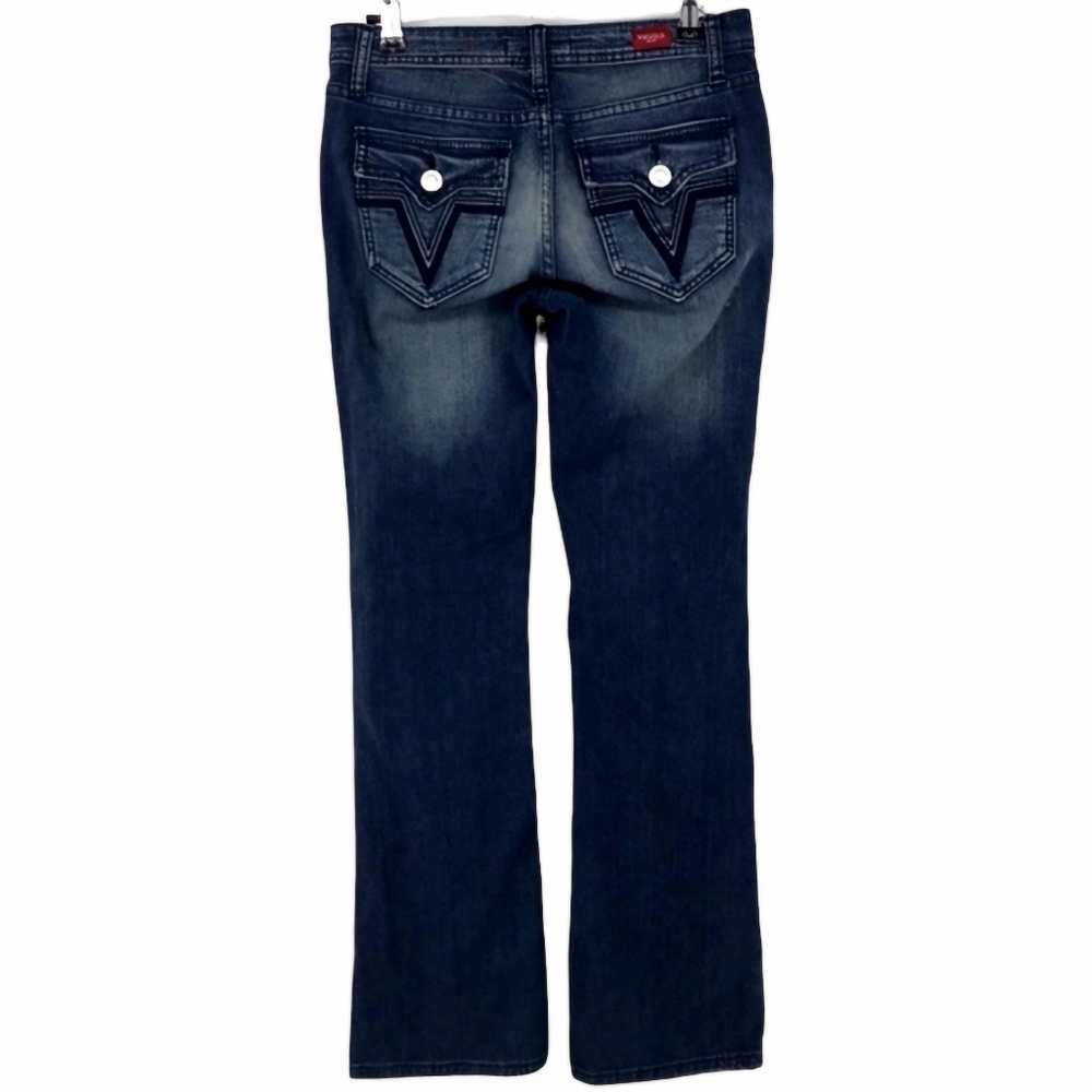 Vigold Button Flap Embroidered Pocket‎ BootCut Jean👖